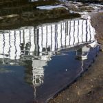 Reflection Of Eastbourne Pier Stock Photo