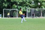 Young Football Player Stock Photo