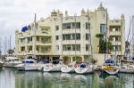 Benalmadena, Andalucia/spain - May 9 : View Of The Marina At Ben Stock Photo