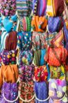 Colorful Fabric Background Stock Photo