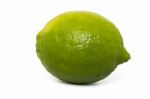 Single Lime Fruit Stock Photo