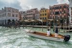 Cruising The Canals Of Venice Stock Photo