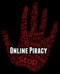 Stop Online Piracy Means Copy Right And Copyright Stock Photo