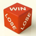 Win Lose Dice Stock Photo