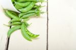 Hearthy Fresh Green Peas Stock Photo