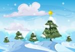  Christmas Background With Separated Layers For Game And Animation Stock Photo