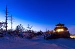 Deogyusan Mountains At Night In Winter,south Korea Stock Photo