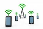 Wireless Communication Stock Photo