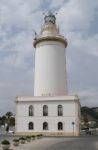 Malaga, Andalucia/spain - July 5 : Lighthouse In The Harbour Are Stock Photo