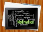 Motivation Word Shows Do It Now 3d Illustration Stock Photo