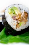 Fresh Sushi Choice Combination Assortment Selection Stock Photo