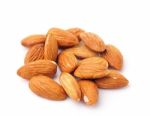 Almond Nuts Isolated On White Background Stock Photo