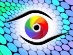 Aperture Spectrum Shows Colour Splash And Colorful Stock Photo