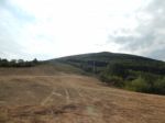 Mountain Panorama, Landscape And Buildings Stock Photo