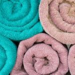 Swimming Pool Towels Stock Photo