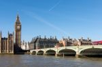 Westminster Bridge And Big Ben Stock Photo