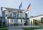 The Federal Chancellery Building Offical Residence Of The German Stock Photo