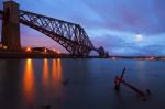 Forth Rail Bridge In Edinburgh Stock Photo