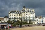 Eastbourne, Sussex/uk - February 19 : View Of The Skyline In Eas Stock Photo