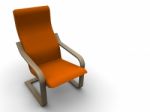 Chair Orange Stock Photo