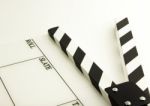 Film Clapboard Stock Photo