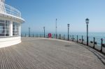 Worthing, West Sussex/uk - April 20 : View Of Worthing Pier In W Stock Photo