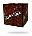 App Store Indicates Retail Sales And Application Stock Photo