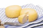 Yellow Goat Cheese Stock Photo