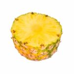 Pineapple Half Stock Photo