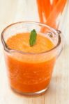 Carrot Juice Smoothie Stock Photo