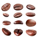 Coffee Bean Group Isolated Stock Photo