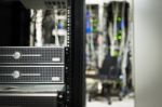 Storage Servers In Data Room Domestic Room Stock Photo