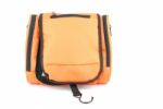 Orange Toiletry Bag Stock Photo