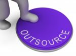 Outsource Switch Represents Control Sourcing And Outsourced Stock Photo