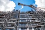 Construction Of A New Multi-storey Building Stock Photo