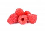 Raspberry Isolated On The White Background Stock Photo