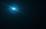 Abstract Lens Flare Light Over Black Background.sun Burst On Black Background Stock Photo