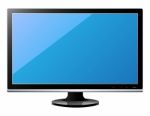 Lcd/led Television Isolated Stock Photo