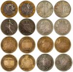 Old Rare Coins Of France Stock Photo