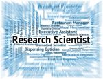 Research Scientist Meaning Gathering Data And Researcher Stock Photo