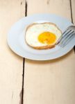 Egg Sunny Side Up Stock Photo