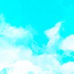 Blue Watercolor Clouds And Sky Background Stock Photo