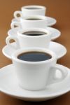 Espresso Row Stock Photo