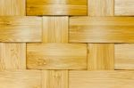 Woven Bamboo Panel Stock Photo