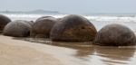 Moeraki Boulders Stock Photo