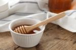 Honey Dipper Delicious Sweet Healthy Still Life Closeup Stock Photo