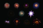 Colorful Fireworks Stock Photo