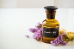 Essential Oil Background Stock Photo