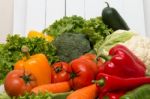 Pile Of Tasty And Healthy Vegetables Stock Photo