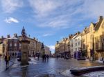 Durham, County Durham/uk - January 19 : View Of The Market Place Stock Photo